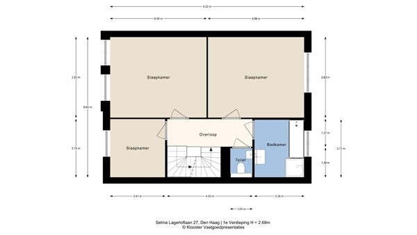 Floorplan - Selma Lagerlöflaan 27, 2553 DB Den Haag